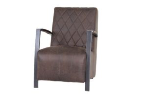 Fauteuil Vega bruine stof