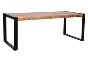 Eetkamertafel brussels mango hout + staal