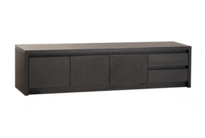 Tv kast Milanello groot lamulux kleur noir-zwart 208 cm