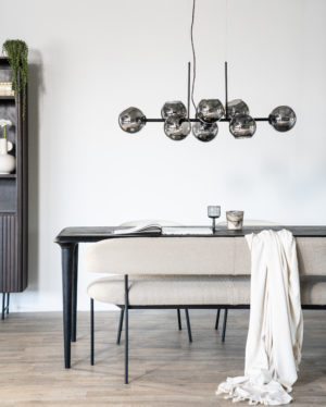 Eetkamerbank-Luka-antraciet-beige-taupe-groen