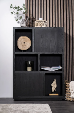 Kabinet Helsinki 120x170cm 2-drs. - zwart 95723