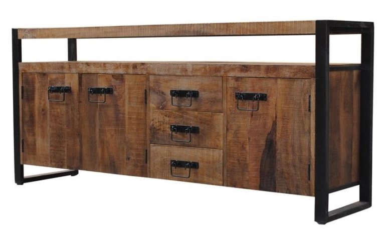 Dressoir Viking mango hout 180 cm Ideko Wonen