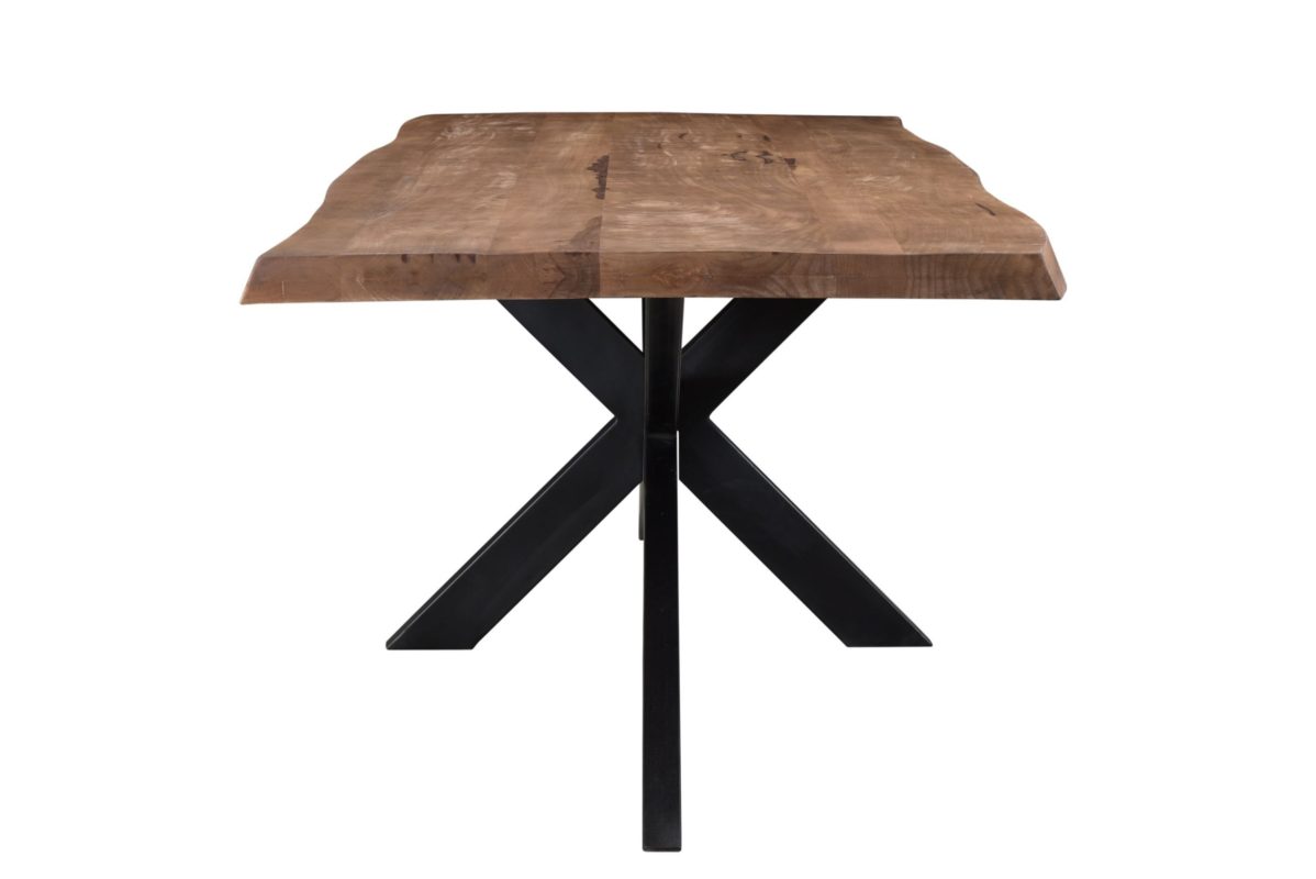 Eettafel sturdy boomstam blad spider mango hout diverse afmetingen